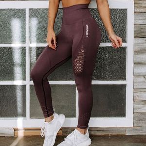 Seamless Energy High Waisted Leggings- Purple Wash